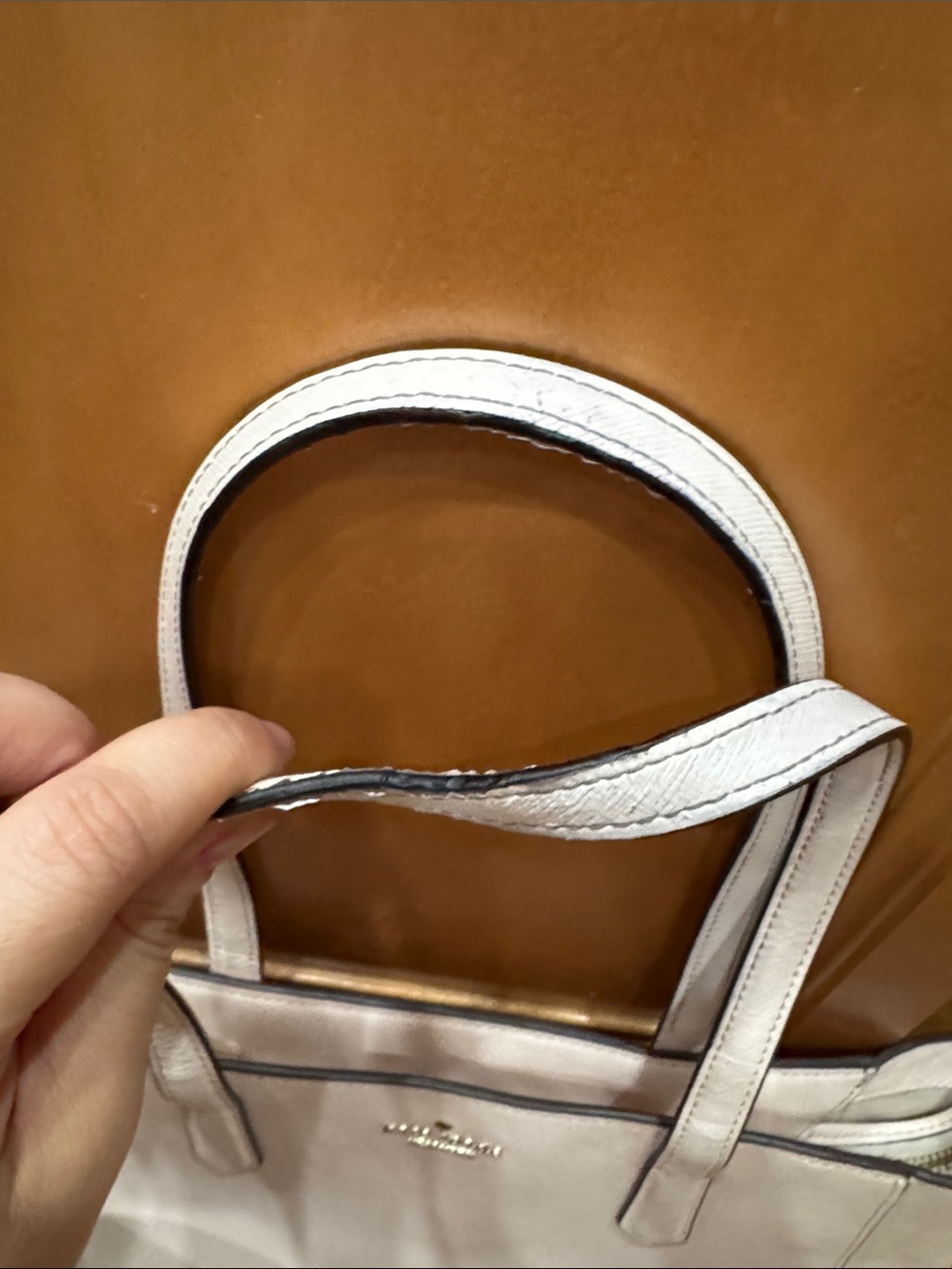 kate spade Pale Pink Saffiano Leather Tote - Picture 11 of 12
